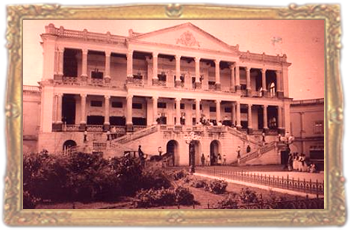 Elevation of the Falaknuma Palace. Elevation of the Falaknuma Palace.
